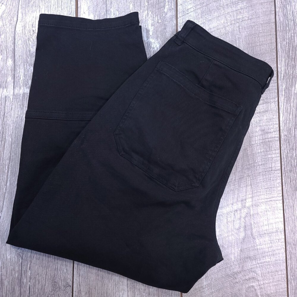 Everlane Jeans Womens 12 The Utility Barrel Pant Black High Rise Slim Tapered